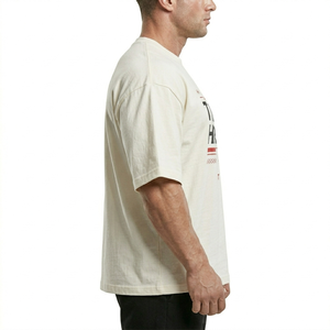 Camiseta Deportiva Extra Grande de 240 GSM, 100% Algodón Transpirable, para Gimnasio, Entrenamiento, Ropa Urbana Unisex, OEM ODM - Product Image 3