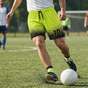 Shorts de football pour hommes grande taille de haute qualité, design personnalisé, vêtements de sport respirants et anti-humidité pour l'entraînement en équipe, adultes - Product Image 5