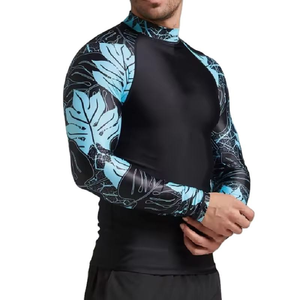 Men’s Gym Fitness Rash Guard <b>Compression</b> Shirt Quick Dry Long Sleeve Workout Sports Training UV Protection Activewear - Product Image 6