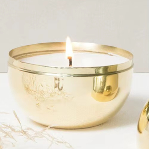 Brass Candle Vessels Luxury <b>Decorative</b> Container Candle Making Elegant Home Interior <b>Table</b> <b>Decoration</b> - Product Image 1
