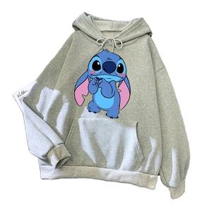 Wholesale New Pattern Loose Male Sweatshirts Pocket Cartoon <b>Cute</b> Stitch Print Clothing Men <b>Hoodies</b> Autumn Winter Popular - Product Image 1
