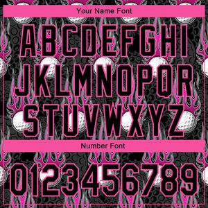 Camisetas Personalizadas OEM de Alta Calidad con Estampado de Pelota de Golf en Negro y Rosa, Bolsillo, Transpirables, de Secado Rápido, con Logotipo del Equipo - Product Image 5