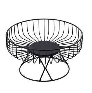 Nouveauté, panier à fruits de luxe de qualité supérieure, en métal antique, design élégant, avec taille et forme personnalisées en bois - Product Image 3