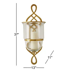 Porte-bougie rond décoratif en bois et métal pour diverses occasions, idéal pour les fêtes, vente en gros, pack cadeau de Noël, acheteurs en gros Zahid - Product Image 1