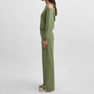 Wholesale Affordable Price Casual Wear Solid Color Pullover Sweatshirt & <b>Baggy</b> <b>Joggers</b> High Quality Summer Wear Tracksuit - Product Image 1