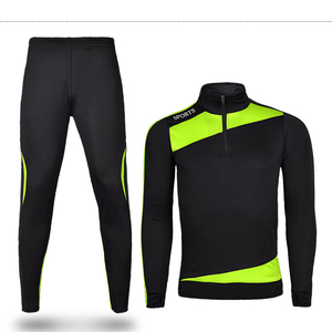 Men's Color Blocking Customized Printed Tracksuit Set Full Sleeve Quarter-<b>Zip</b> Sporty Casual Autumn Wear Quick Dry 100% Polyester - Product Image 2