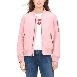 OEM Latest Fashion Women's Embroidered Logo Bomber <b>Jackets</b> Genuine Memory Fabric Comfortable Fit Long Sleeve Winter Wear <b>Jackets</b> - Product Image 1