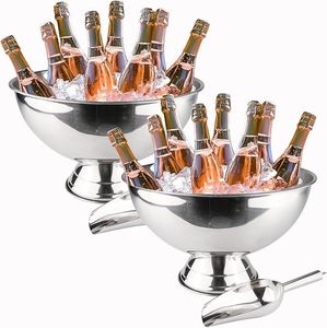 Cubo de champán premium para fiestas, cubo enfriador de estilo vintage, elegante accesorio para bar, presentación de vinos para cócteles. - Product Image 6