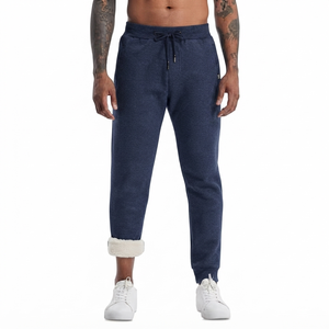DROGEN EXPORTS Pantalon de jogging léger en polaire doublé sherpa anti-boulochage pour homme – Idéal pour le sport, la course et la gym - Product Image 1