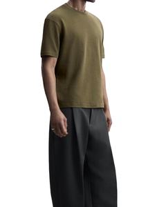 T-shirt à manches courtes à col en O pour hommes 100% coton à séchage rapide et durable Conception personnalisée pour les vêtements de plein air Couleur unie vierge 200 grammes - Product Image 4