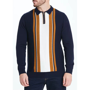 Polo à manches longues en gros, personnalisé, OEM, tissu respirant à séchage rapide pour hommes - Product Image 1