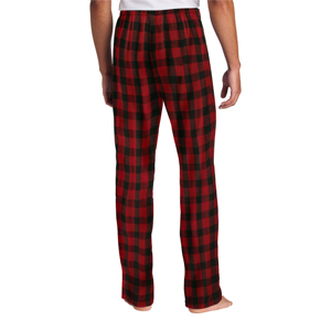 Men's Lightweight Nonwoven Canvas Casual Flannel Plaid <b>Pajama</b> Pants Customizable 100% Cotton Breathable Eco-Friendly Drawstring - Product Image 4