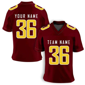 American Football Jersey Custom Sublimation Mesh <b>Crop</b> <b>Top</b> Embroidery Sports Wear OEM Wholesale Sublimation Print Customized - Product Image 3