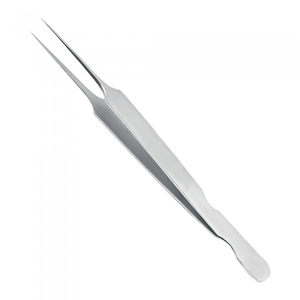 Straight Sharp Point 90 Degree Stainless Steel Lash Tweezer <b>Light</b>-Weight Portable Professional Eyelash Extension Tweezers Custom - Product Image 4