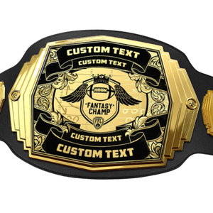 Ceinture de champion de football fantastique personnalisée, ceinture de titre sportif personnalisée avec texte sur mesure pour les vainqueurs de ligues de football fantastique - Product Image 2