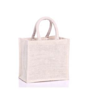 Nouveau modèle de sacs fourre-tout en lin de jute Logos personnalisés poignée à cordon de serrage en coton renforcé fourre-tout du marché à prix économique - Product Image 6