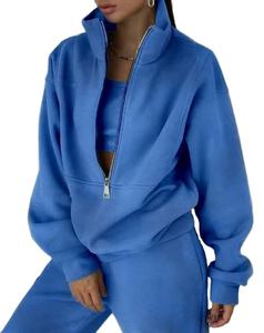 Surdimensionné Respirant Personnaliser Costume de Sport pour Femme Polaire Athleisure Sets Survêtement Meilleure Qualité - Product Image 2