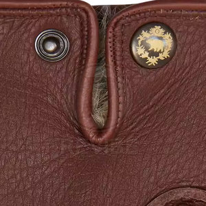 Custom Made High Quality Winter Daily Use Touch Screen Leather <b>Gloves</b> <b>Fur</b> Lining Breathable Eco-Friendly Best Selling Hot - Product Image 6