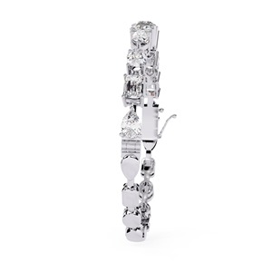 Elegante Pulsera de Plata de Ley 925 con Diamantes Brillantes, Estilo Clásico, Joyería de Moda para Mujer - Product Image 6