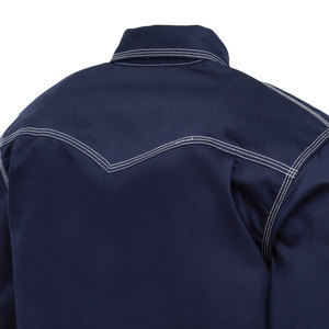 Chemise FR pour hommes, chemise ignifuge Cat-2 avec bandes réfléchissantes haute visibilité, conforme aux normes ATPV 8.7 Cal/cm² NFPA 70E & 2112 - Product Image 6