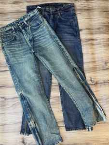 Pantalones Vaqueros Casuales de Moda para Hombre, Estilo Cargo Holgado con Botones, Jeans de Mezclilla para Hombre - Product Image 4