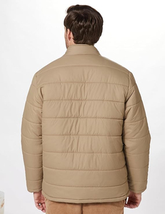Blouson matelassé léger pour homme, résistant à l'eau, coupe-vent personnalisé, à capuche, fermeture éclair, tricoté, uni, streetwear, écologique - Product Image 5