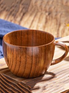 Wooden Mug Handmade Solid Wood Coffee Cup Natural Finish Rustic Design Eco Friendly Drinkware for Kitchen Dining - Product Image 2
