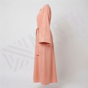 Nueva Moda Islámica, Abaya de Manga Larga para Mujer, Vestido Modesto con Cinturón, Estilo Inspirado, Ropa Musulmana al por Mayor - Product Image 3