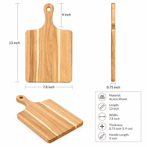 Acacia Chopping Block Thick Rectangle Personalized Customized Durable Multifunctional - Product Image 2