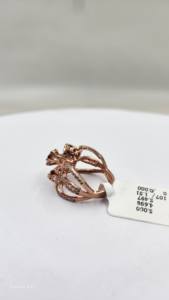 Anillo de diamantes de mujer cultivada en laboratorio para fiesta y uso étnico hecho a mano con estilo - Product Image 2