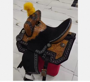 แผ่นหนังแท้ที่รองอานม้าแบบตะวันตกของอังกฤษทำจากไม้พลาสติกสำหรับขี่ม้าเป็นระยะทางไกลใส่สบายส่งออก kaamkaaj - Product Image 4