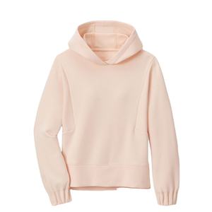Sudadera con capucha rosa claro para mujer, de algodón suave jersey de lana, sudadera informal holgada de manga larga para Otoño e Invierno - Product Image 2