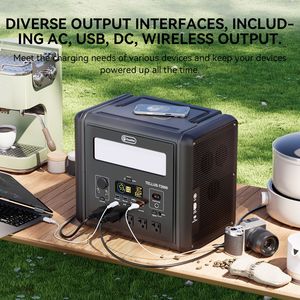 Portable Power Station with 2000W & 1536Wh LiFePO4 4000W Surge AC Fast Charge 1.5H Full Charged LED Flashlight - Product Image 5