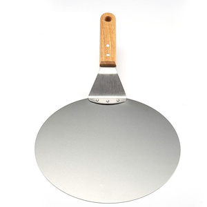 Pala Redonda Metálica para Pizza con Mango de Madera, Pala Grande para Hornear en Horno y Uso Profesional en Cocina - Product Image 2