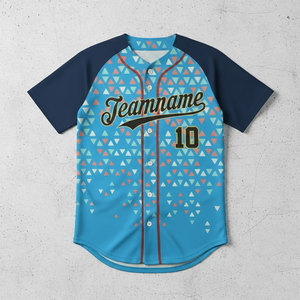 Maillots de baseball respirants personnalisés par sublimation OEM, uniformes d'équipe, maillots de softball, tenues de club en gros, hauts en twill pour équipes - Product Image 6