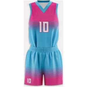 Uniforme de Baloncesto Transpirable de Secado Rápido para Adultos Unisex Wembley Sports, 100% Poliéster, Talla Grande, Cuello en V, Mangas Largas, Tela de Malla - Product Image 2