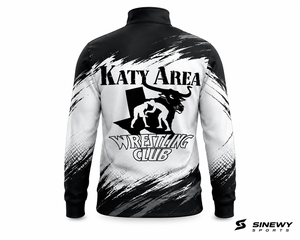 Custom Quarter Zip Breathable Printed Performance Training Top Long Sleeve Moisture Wicking Athletic Sports <b>Pullover</b> Plus Size - Product Image 3