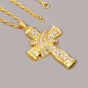 จี้กางเขนเงินแท้ 925 ประดับเพชรโมอิสซาไนต์ VVS ขนาดเล็ก สร้อยคอแบบ Ice Out เครื่องประดับจี้เพชรโมอิสซาไนต์รูปกางเขน - Product Image 3