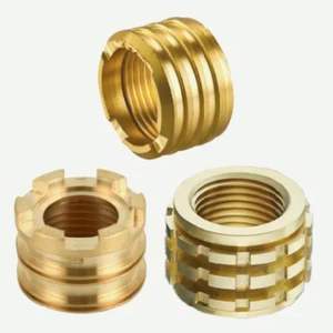 Bujes de latón personalizados con rosca interna moleteada para soldadura por fusión térmica de accesorios de tubería de plástico en sistemas de plomería - Product Image 2
