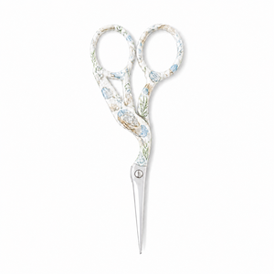 Vintage Shell Floral Embroidery Scissors 4.5 Inch Stainless Steel Sharp Pointed Crane Embroidery Scissors - Product Image 1
