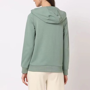 Plain Zipper Hoodie Ladies Hooded <b>Top</b> Casual Hoody <b>Thermal</b> Customized Best High Quality Women's Hoodie for Winter - Product Image 5