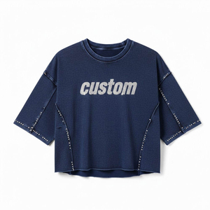 เสื้อยืดคอกลมแขนยาวทรงหลวมสไตล์สตรีทแฟชั่นสำหรับผู้ชาย รับออกแบบลายด้านหน้า ราคาขายส่ง - Product Image 3