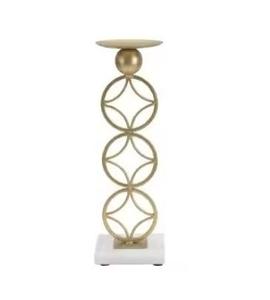 Porte-bougies décoratifs en fer avec revêtement en poudre marron pour la décoration de la maison Noël et Pâques Écologiques - Product Image 2