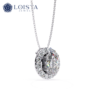 <b>Solid</b> Rose <b>Gold</b> VVS Lab Grown Diamond CVD Custom Made Iced <b>Pendant</b> with high finishing - Product Image 3