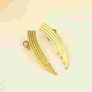 Pendientes Huggie de Diseño Contemporáneo, Plateados en Plata Antigua, Joyería Moderna y Elegante para Mujer - Product Image 2