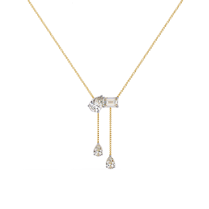 Collier pendentif en moissanite taille émeraude, argent 925 plaqué rhodium, ras-de-cou minimaliste de luxe unisexe, bijoux de mariage certifiés GRA - Product Image 2
