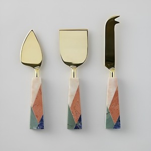 Premium Quality Stainless Steel Cheese Tools <b>Set</b> Eco-Friendly <b>Microwave</b> & Oven Safe Wedding Tableware Salad Servers - Product Image 3