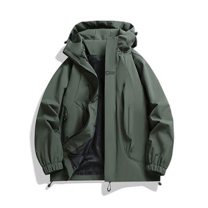 New Style Windbreaker Men's Lightweight Spring Autumn Jacket Waterproof <b>Coat</b> Long Outdoor Custom Printed Logo - Product Image 3