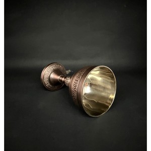 High End Quality Brass <b>Goblet</b> Vintage Embossed Design Round <b>Wine</b> Cup for Wedding Decorative Use - Product Image 2