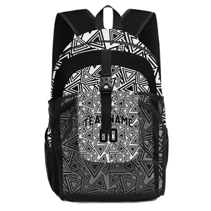 Sac à dos de lutte américaine personnalisable noir/gris, durable, extensible, imperméable, en polyester/coton, unisexe, pour adultes, équipement sportif 20-36L - Product Image 1
